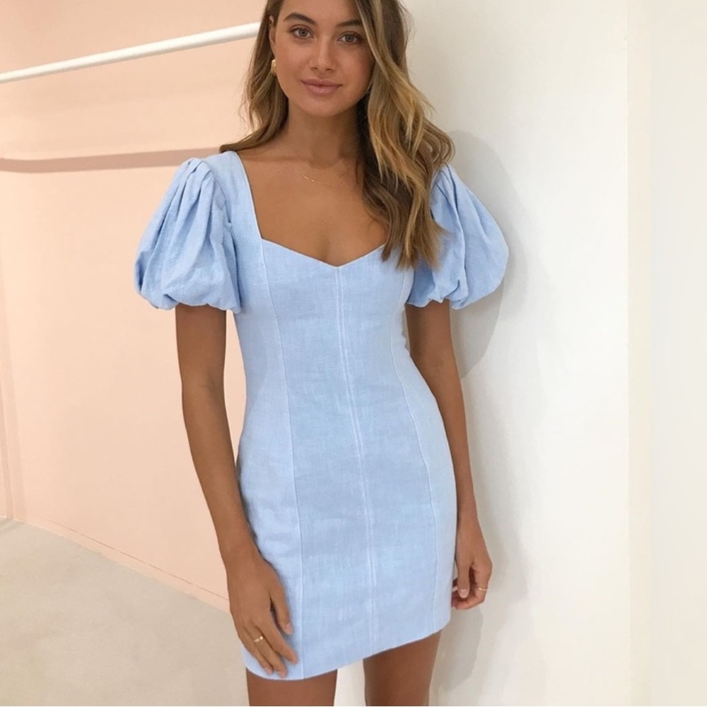 Bec and Bridge Anika Mini Dress in Blue